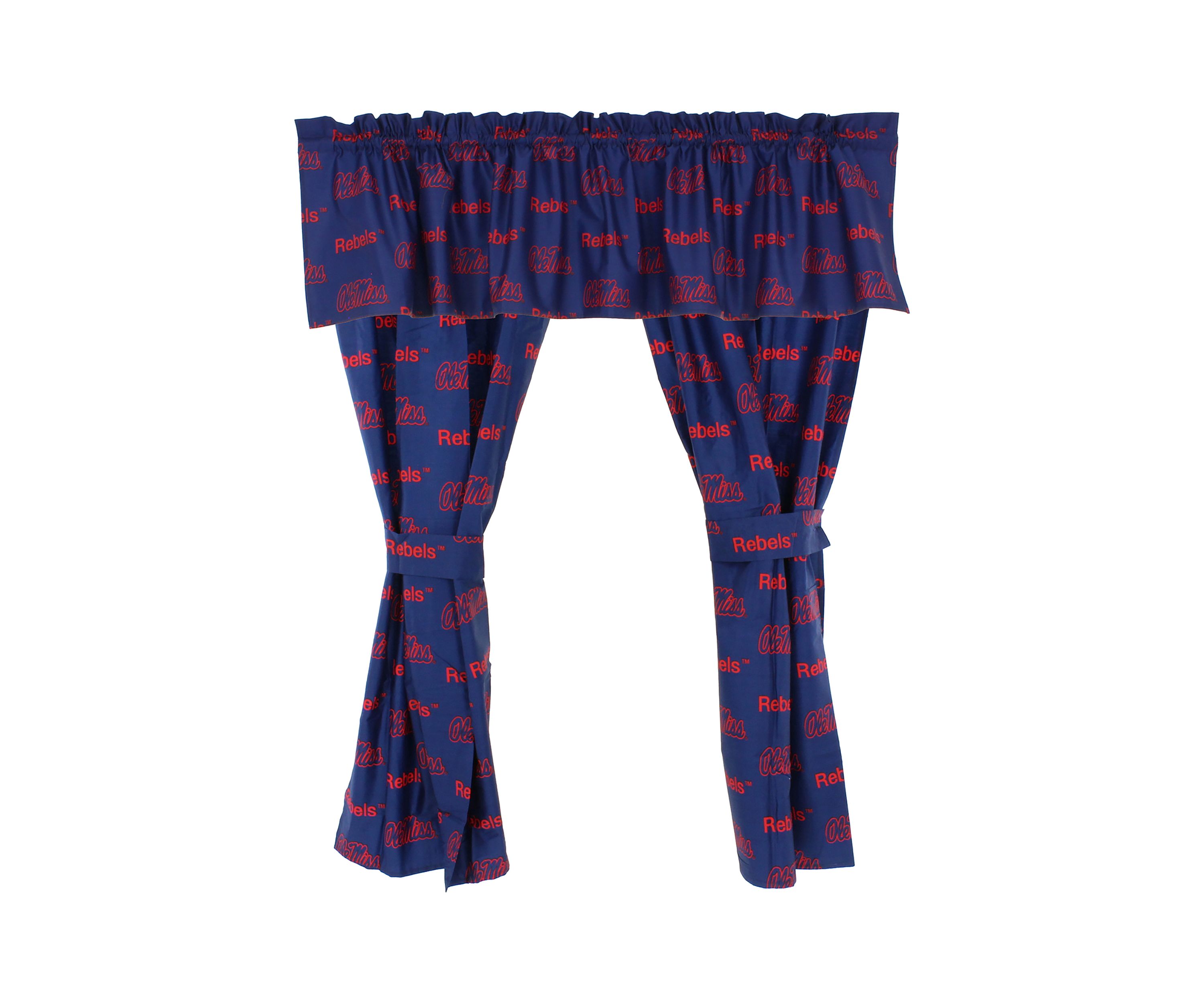 NCAA Ole Miss Rebels Printed Curtain Valance