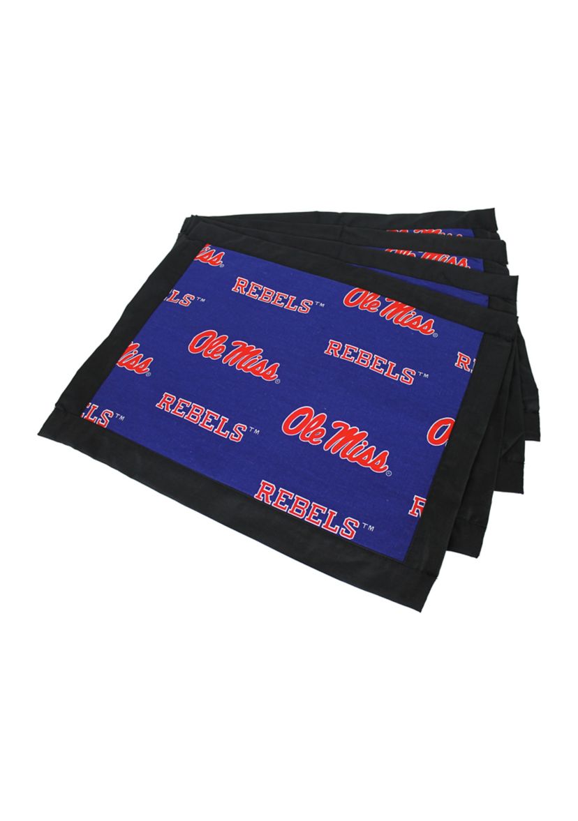 NCAA Ole Miss Rebels Set of 4 Placemats