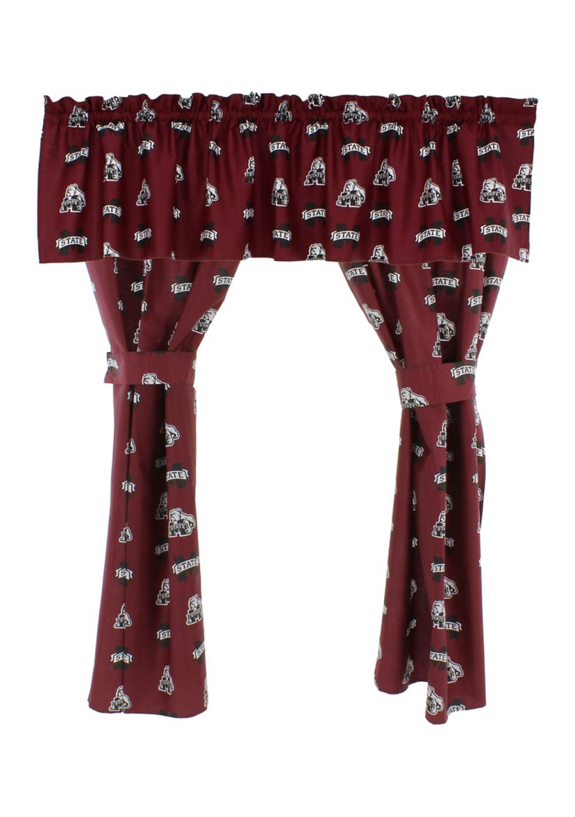 NCAA Mississippi State Bulldogs Printed Curtain Valance