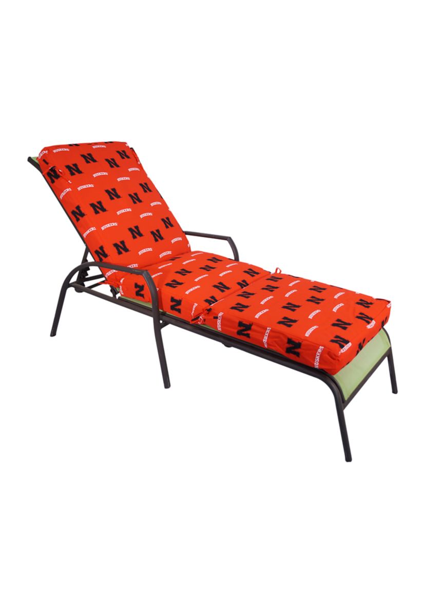NCAA Nebraska Cornhuskers Chaise Lounge Cushion
