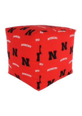 NCAA Nebraska Cornhuskers Cubed Bean Bag Pouf