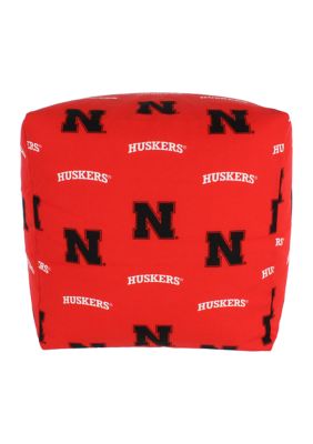 NCAA Nebraska Cornhuskers Cubed Bean Bag Pouf