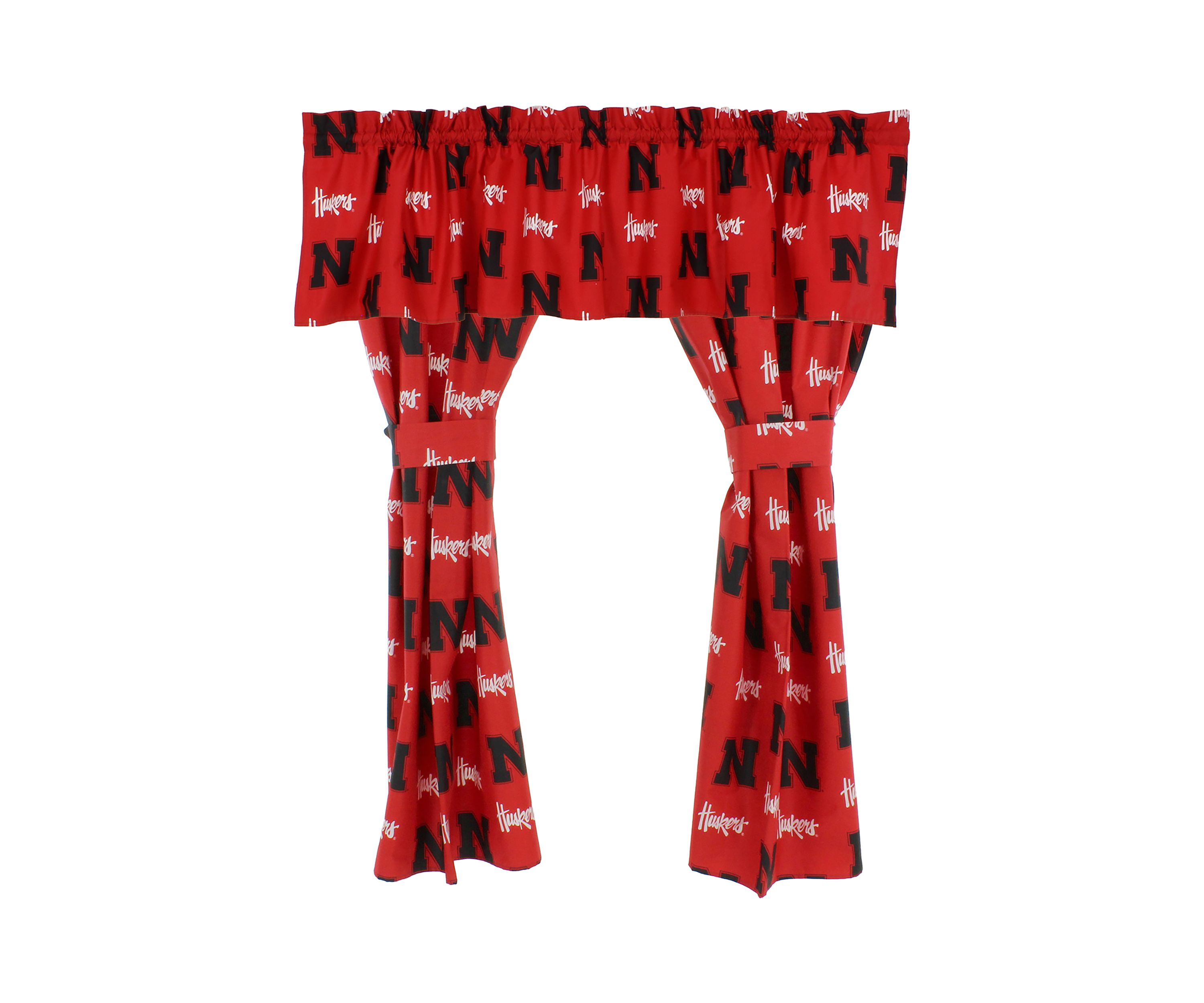 NCAA Nebraska Cornhuskers Printed Curtain Valance