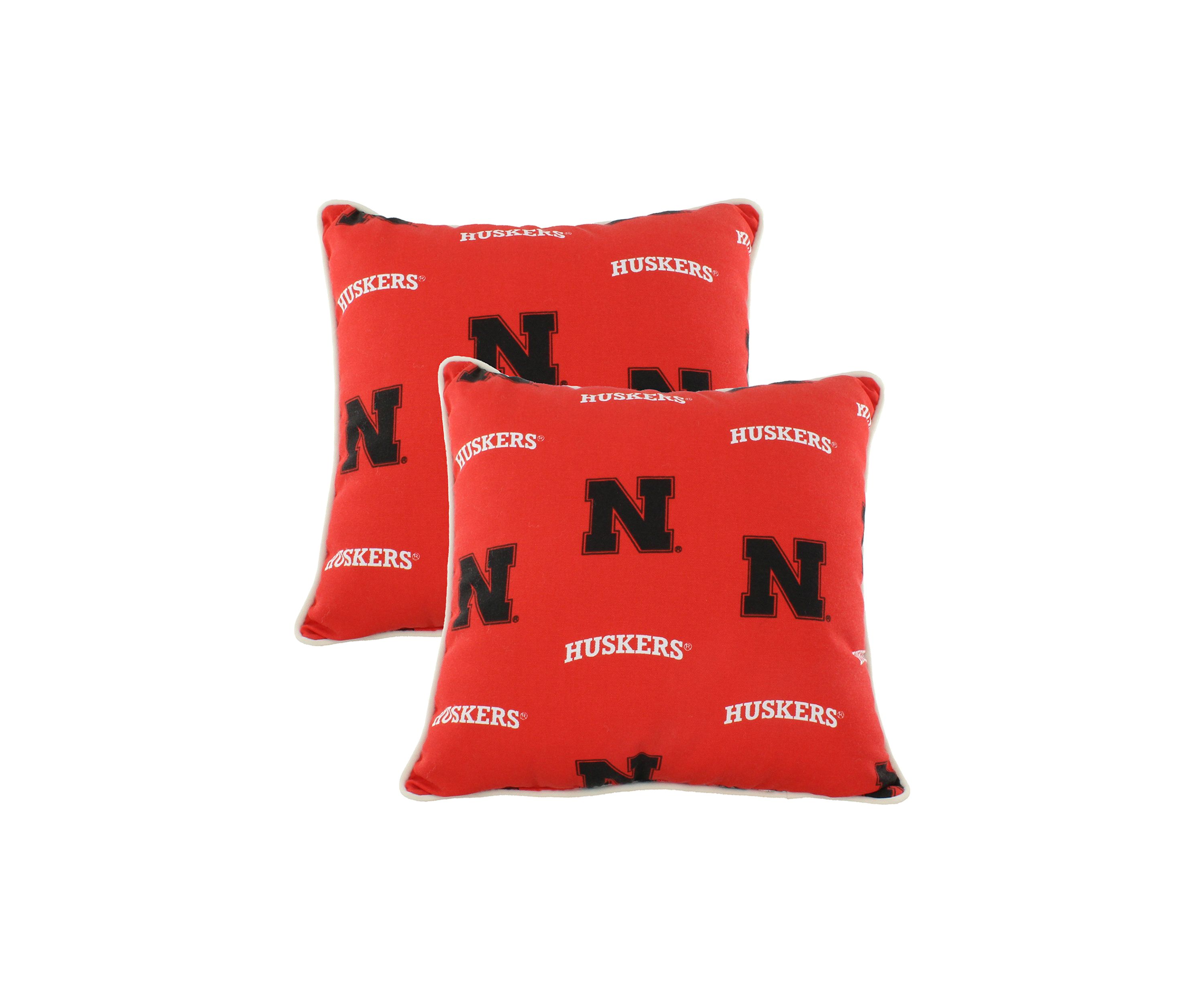 NCAA Nebraska Cornhuskers Decorative Outdoor Pillow