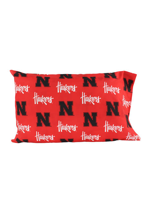 College Covers NCAA Nebraska Cornhuskers Standard Pillowcase