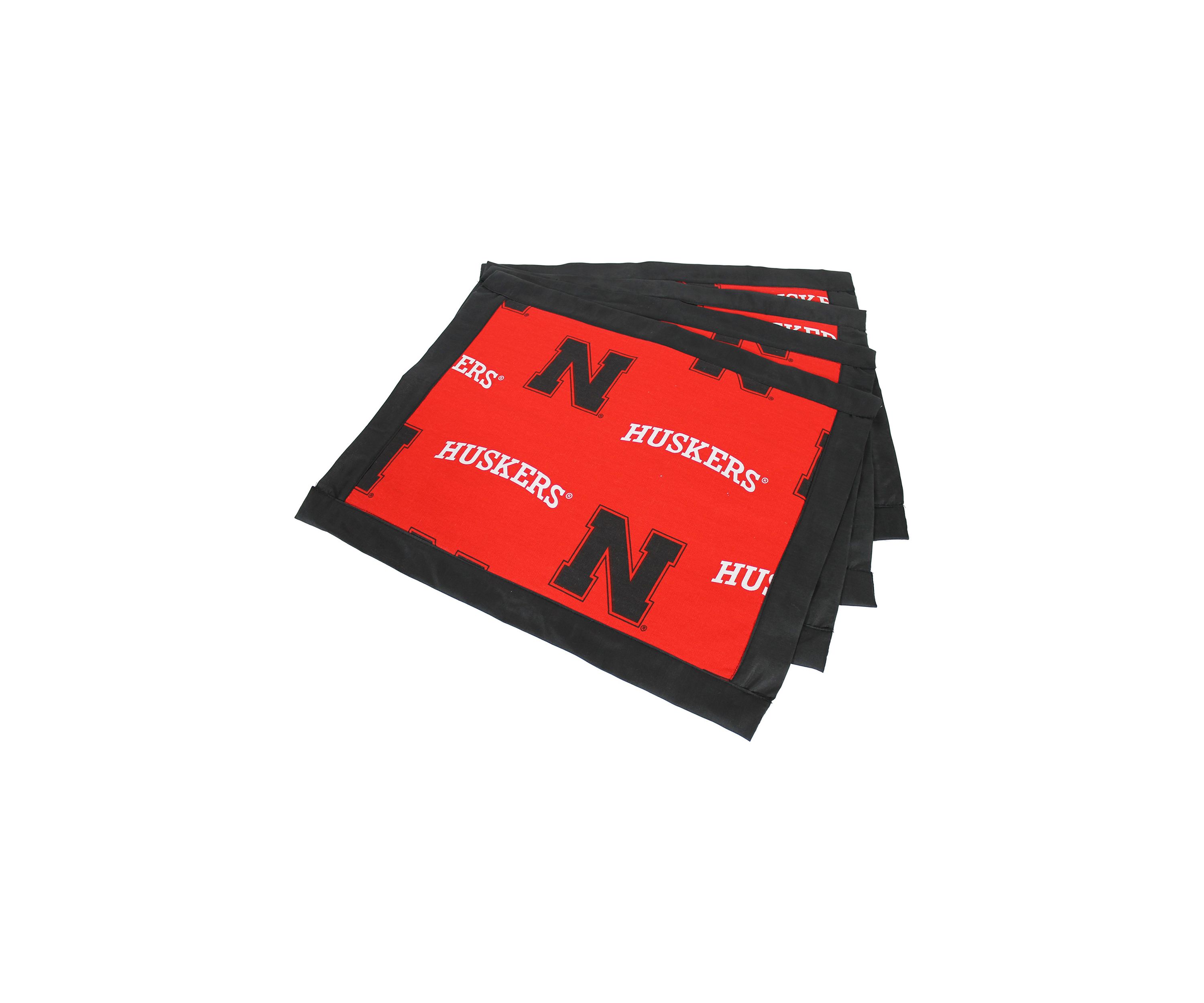 NCAA Nebraska Cornhuskers Set of 4 Placemats