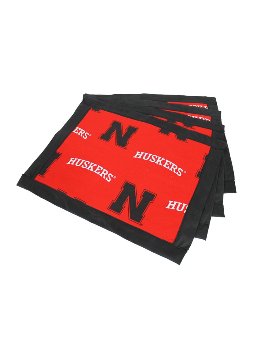 NCAA Nebraska Cornhuskers Set of 4 Placemats