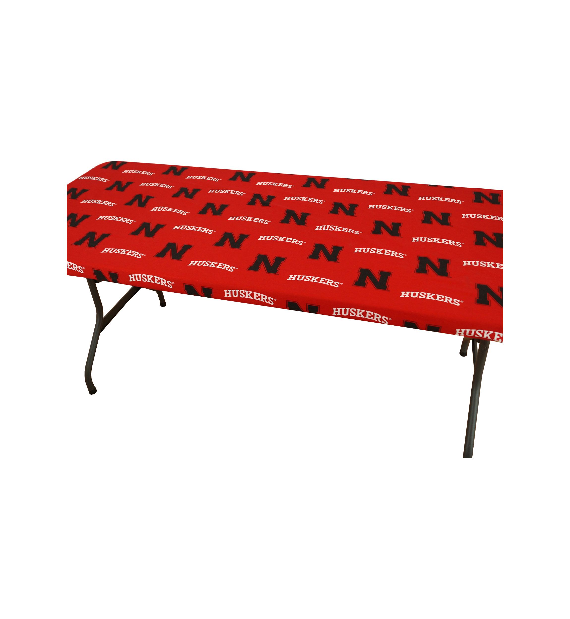 NCAA Nebraska Cornhuskers Tailgate Fitted Tablecloth