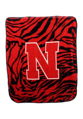 College Covers Ncaa Nebraska Cornhuskers Soft Raschel Throw Blanket