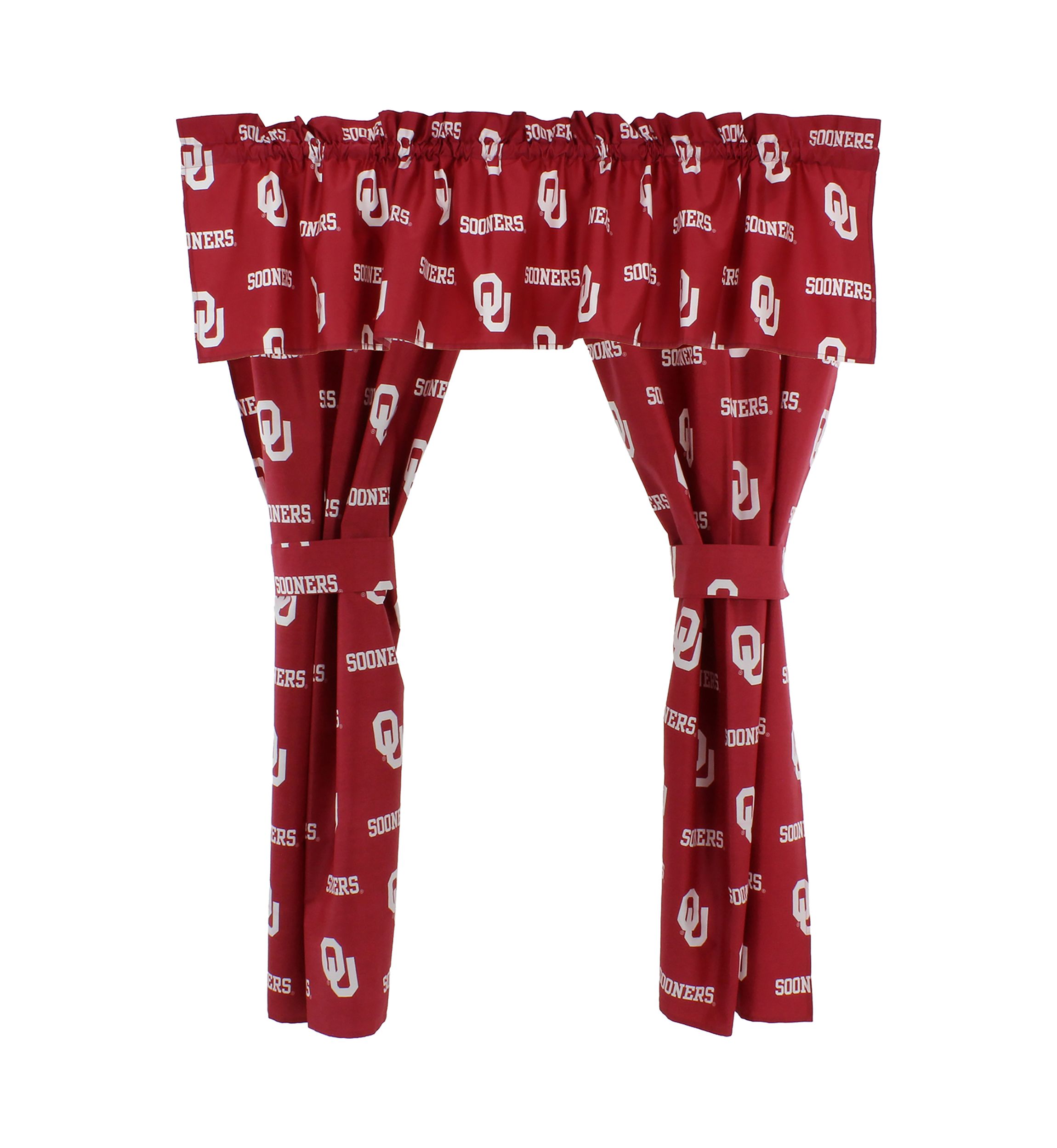 NCAA Oklahoma Sooners Printed Curtain Valance