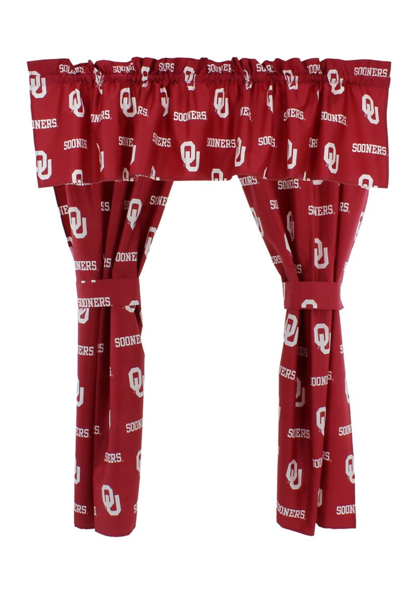 NCAA Oklahoma Sooners Printed Curtain Valance