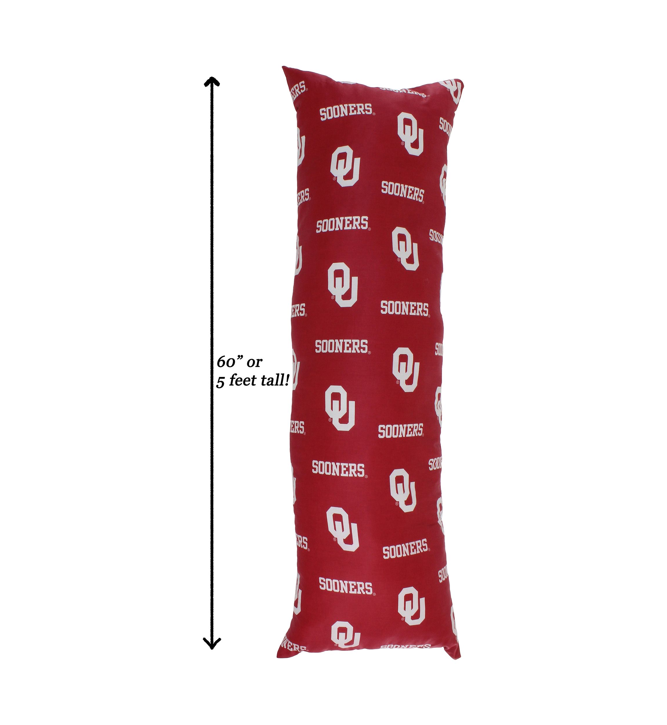 NCAA Oklahoma Sooners Printed Body Pillow