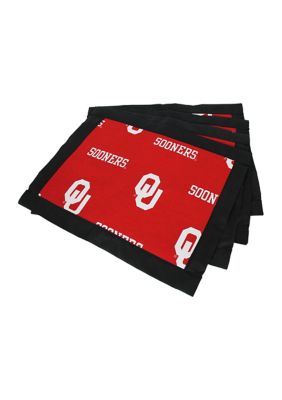 NCAA Oklahoma Sooners Set of 4 Placemats