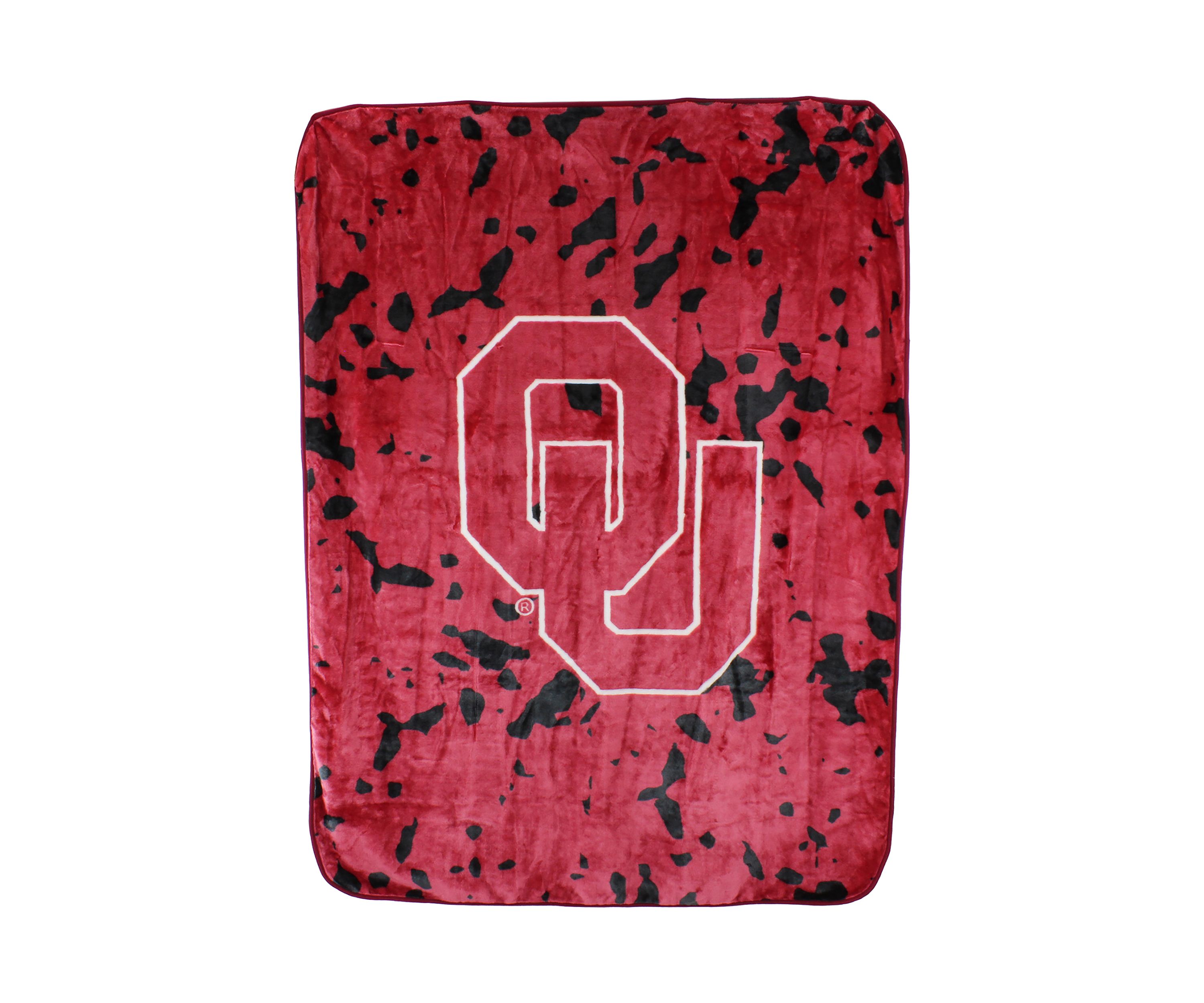 NCAA Oklahoma Sooners Huge Raschel Throw Blanket