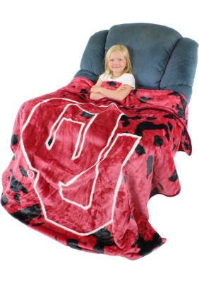 NCAA Oklahoma Sooners Huge Raschel Throw Blanket