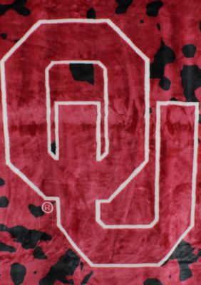 NCAA Oklahoma Sooners Huge Raschel Throw Blanket