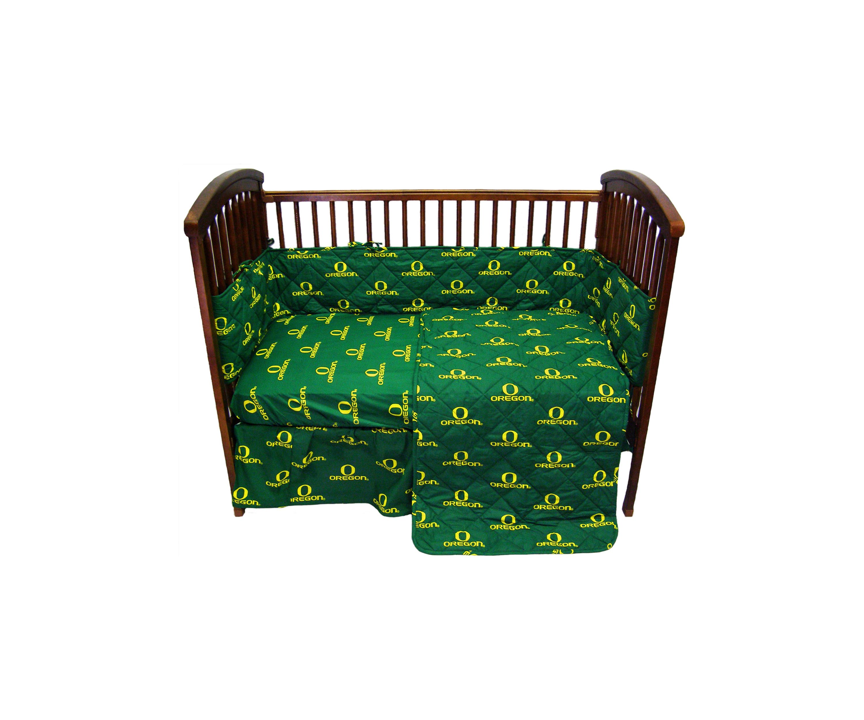 NCAA Oregon Ducks 5 Piece Baby Crib Set