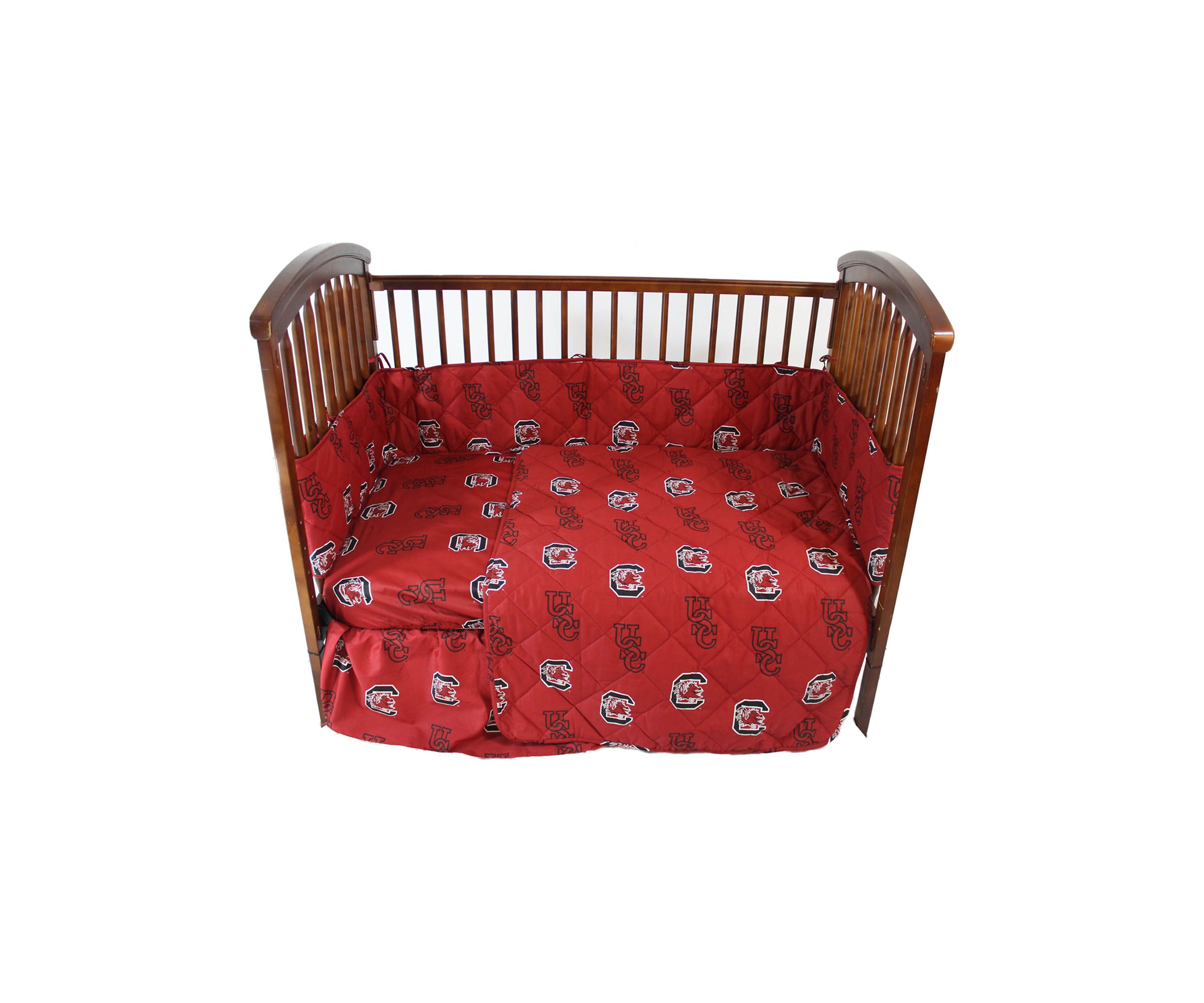 NCAA South Carolina Gamecocks 5 Piece Baby Crib Set