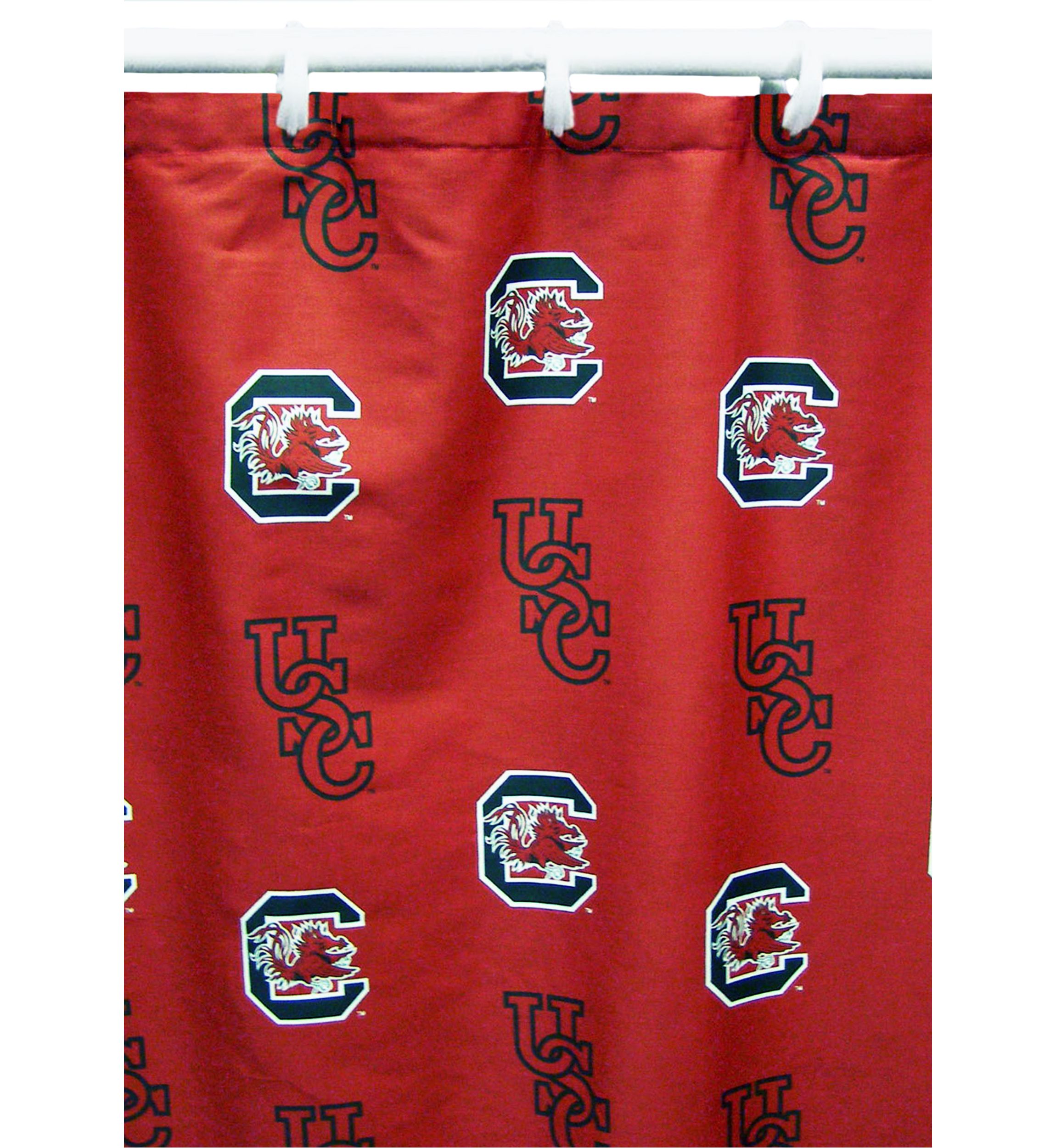 NCAA South Carolina Gamecocks Printed Shower Curtain Cover