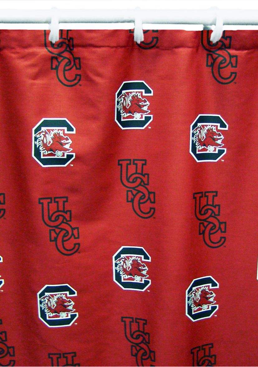 NCAA South Carolina Gamecocks Printed Shower Curtain Cover