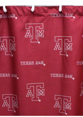 NCAA Texas A&M Aggies Printed Shower Curtain Cover