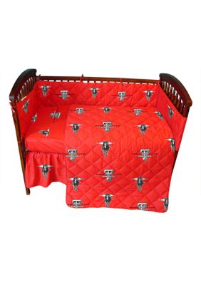 NCAA Texas Tech Red Raiders 5 Piece Baby Crib Set