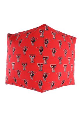 NCAA Texas Tech Red Raiders Cubed Bean Bag Pouf