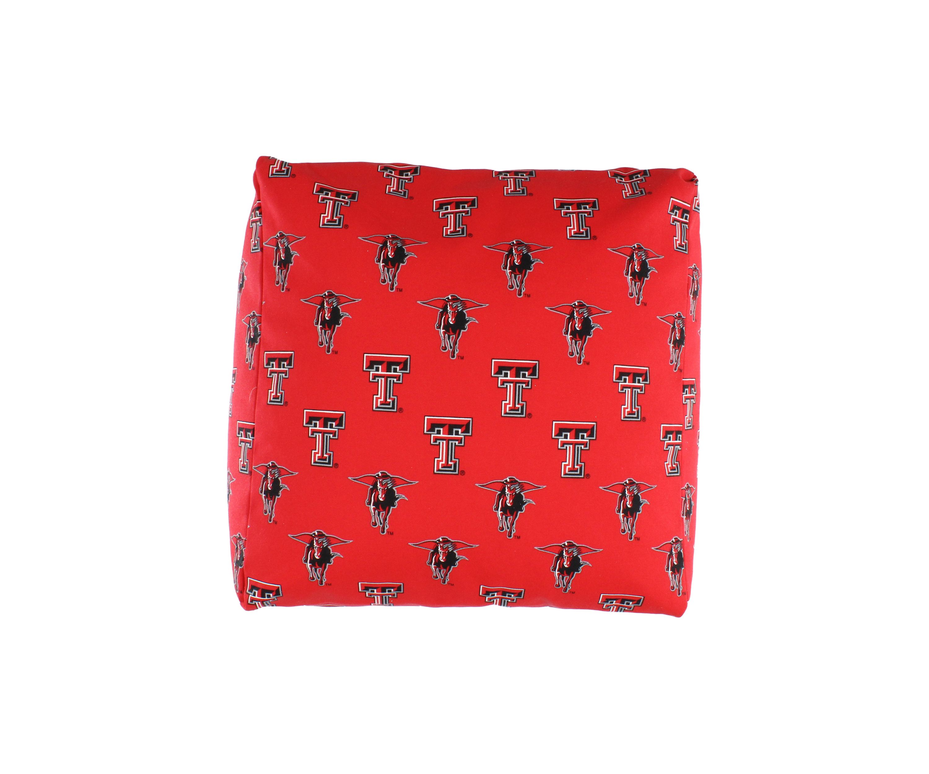 NCAA Texas Tech Red Raiders Cubed Bean Bag Pouf