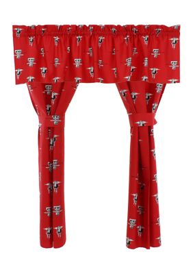 NCAA Texas Tech Red Raiders Printed Curtain Valance