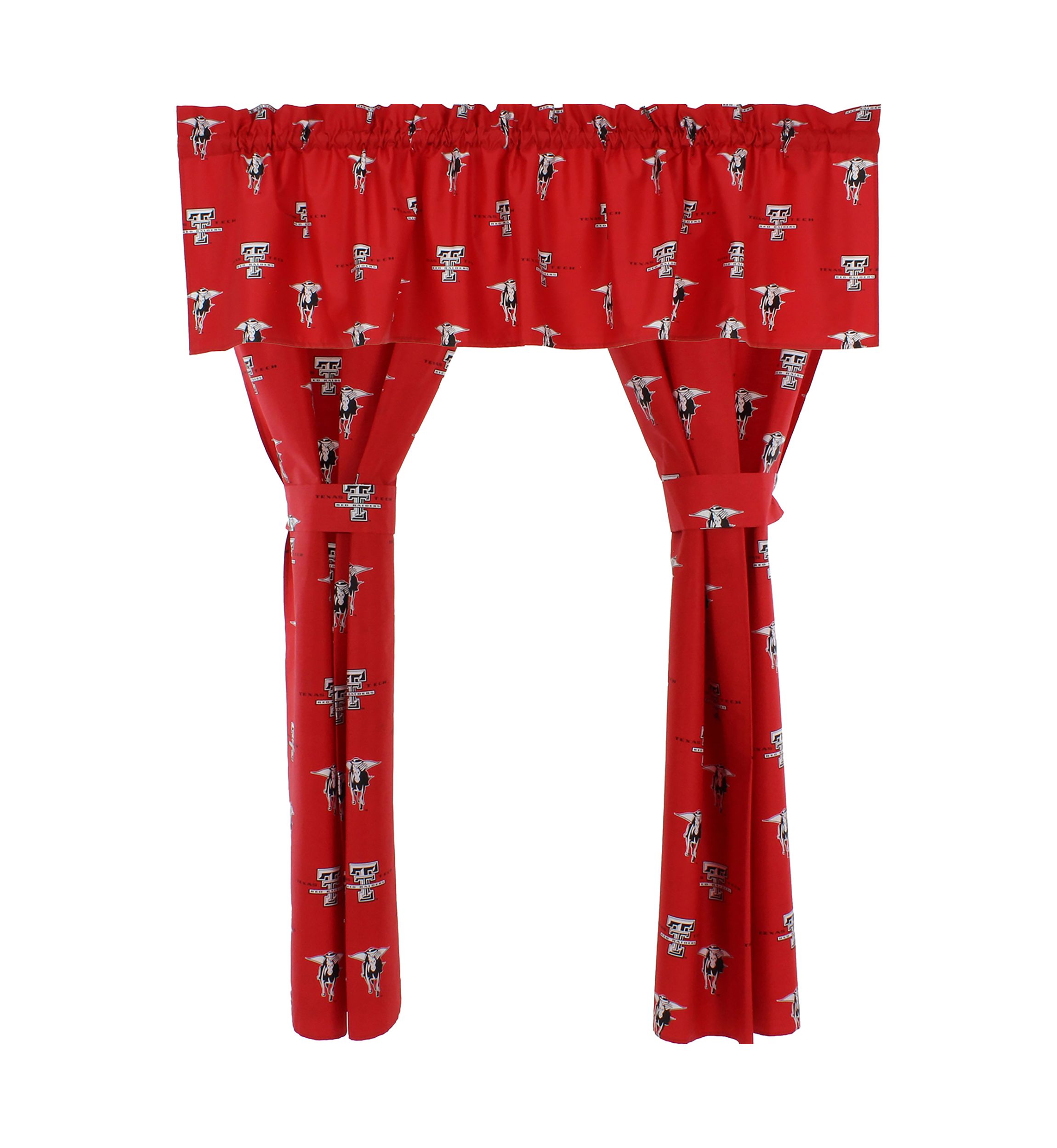 NCAA Texas Tech Red Raiders Printed Curtain Valance