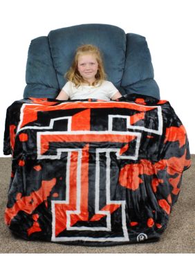 NCAA Texas Tech Red Raiders Huge Raschel Throw Blanket