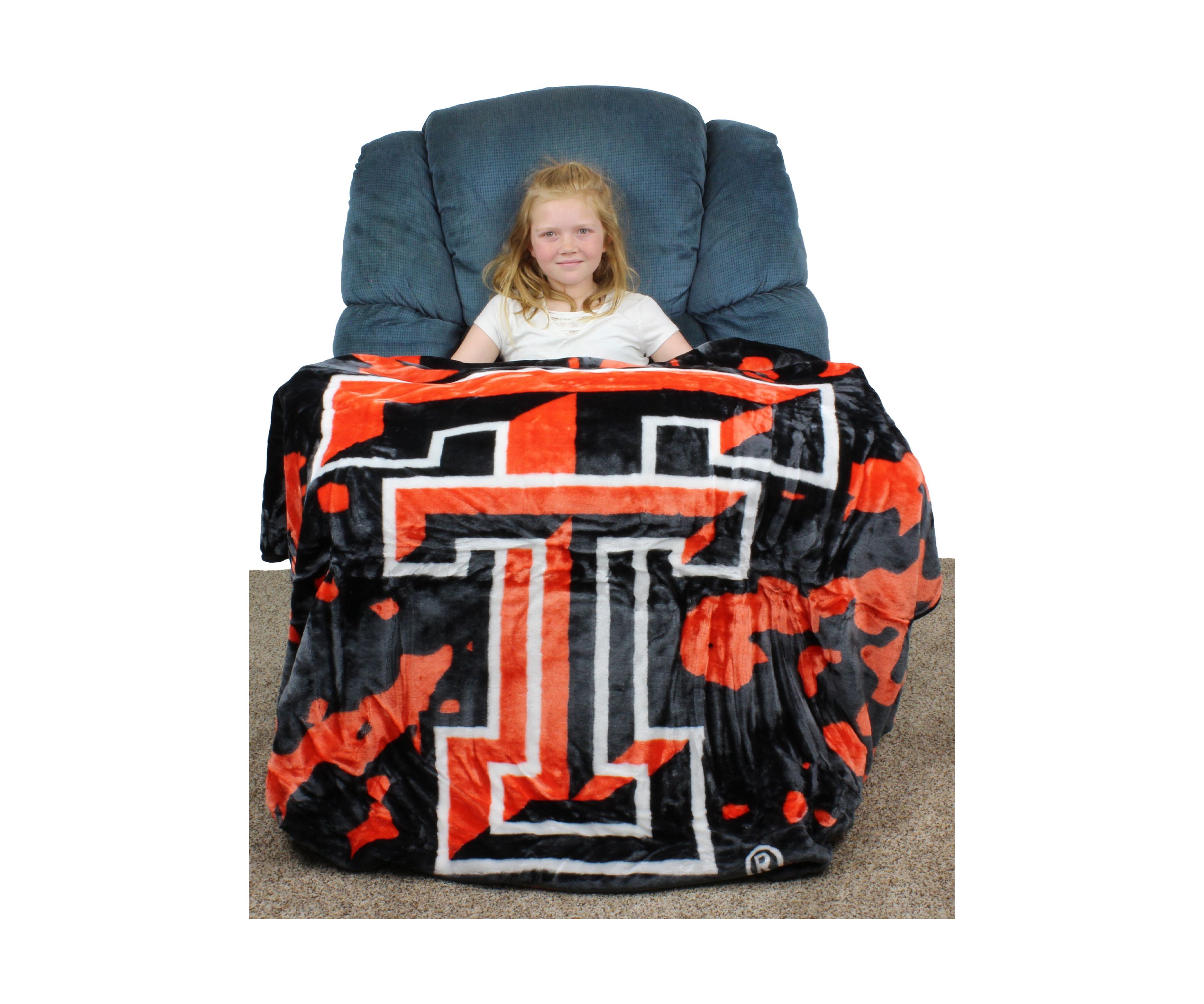 NCAA Texas Tech Red Raiders Huge Raschel Throw Blanket