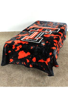 NCAA Texas Tech Red Raiders Huge Raschel Throw Blanket