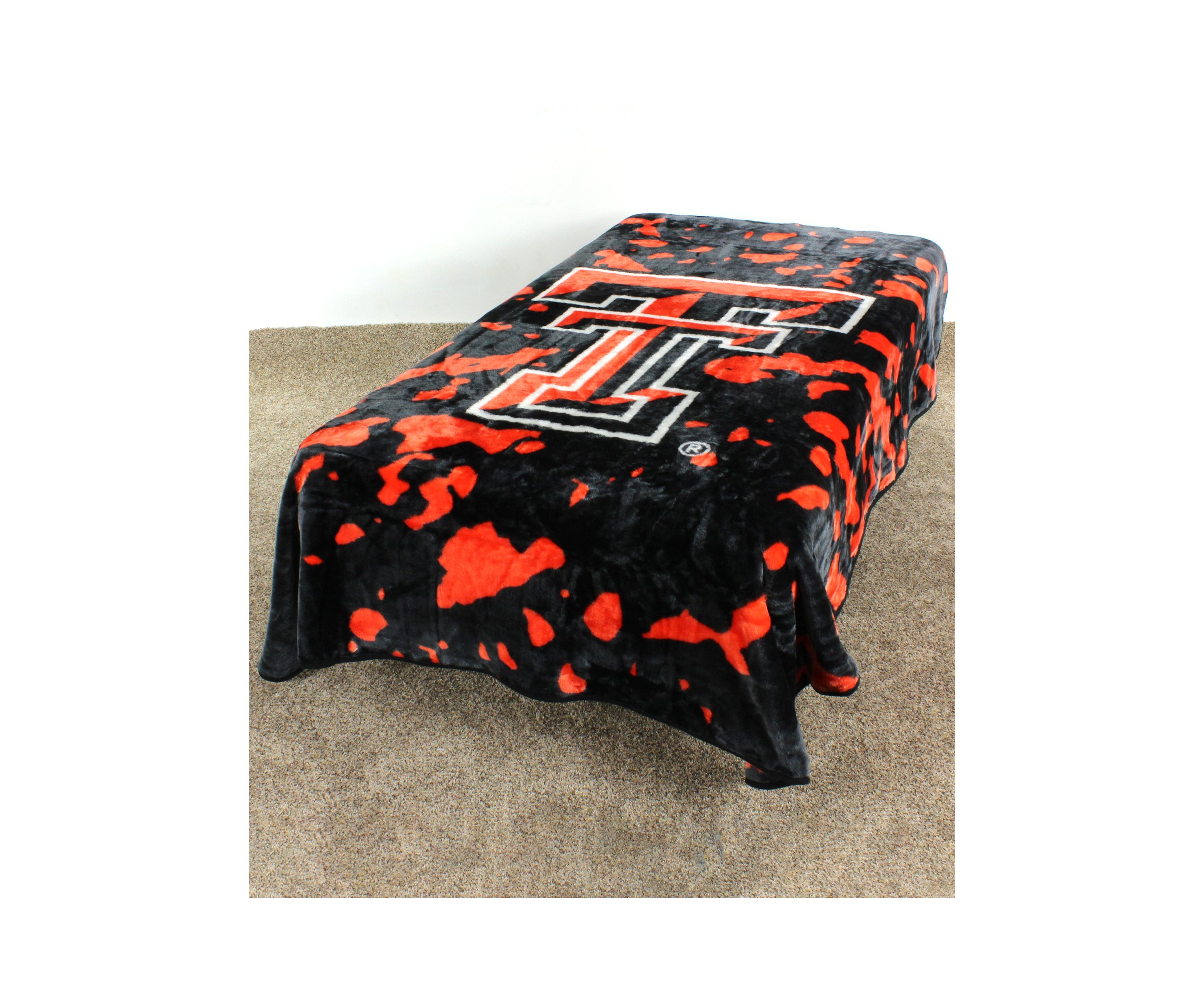 NCAA Texas Tech Red Raiders Huge Raschel Throw Blanket