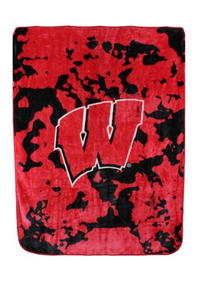 College Covers Ncaa Wisconsin Badgers Huge Raschel Throw Blanket