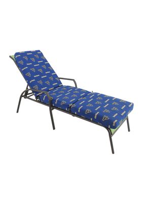 NCAA West Virginia Mountaineers 3-Piece Chaise Lounge Cushion
