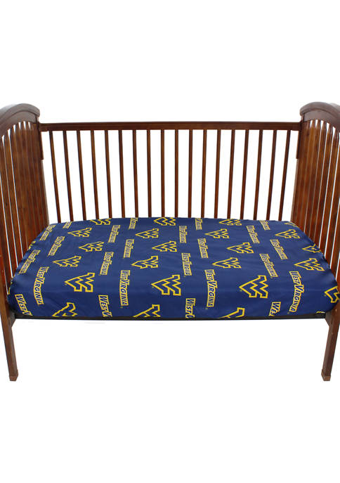 College Covers NCAA West Virginia Mountaineers Baby Crib