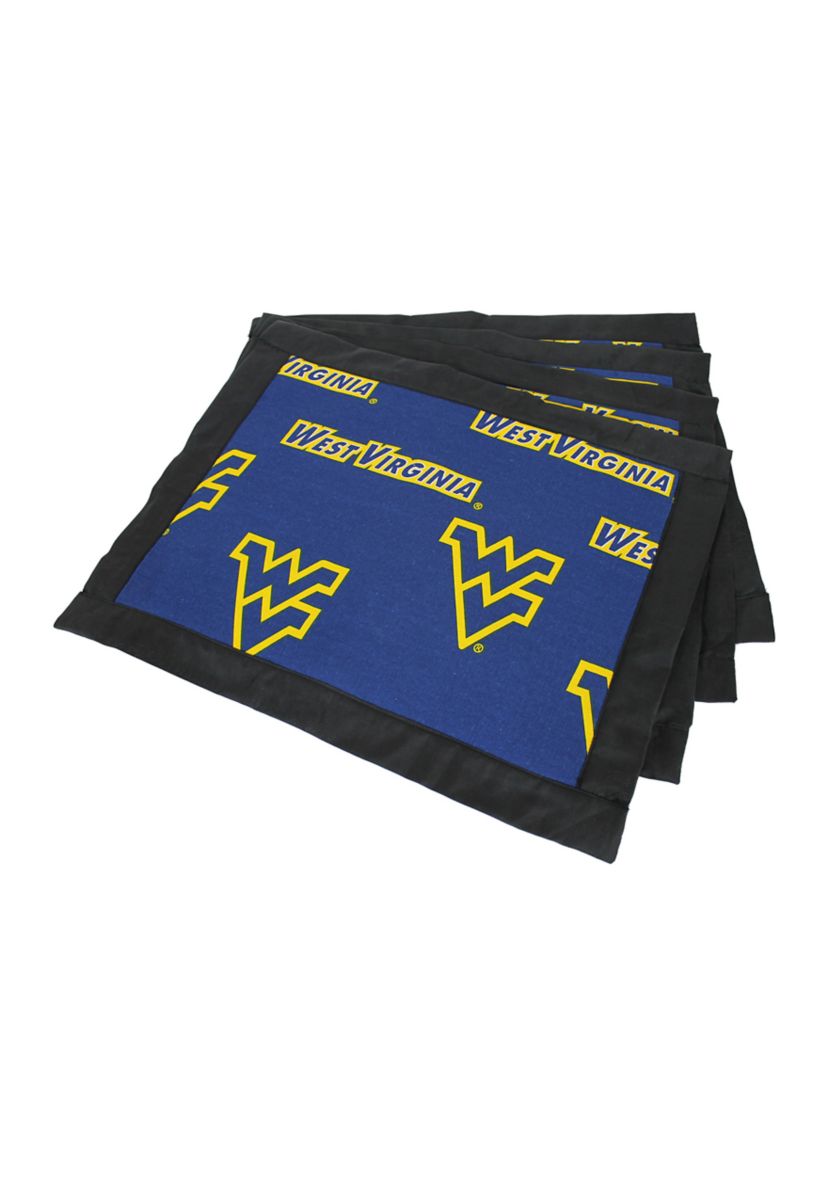 NCAA West Virginia Mountaineers Set of 4 Placemats