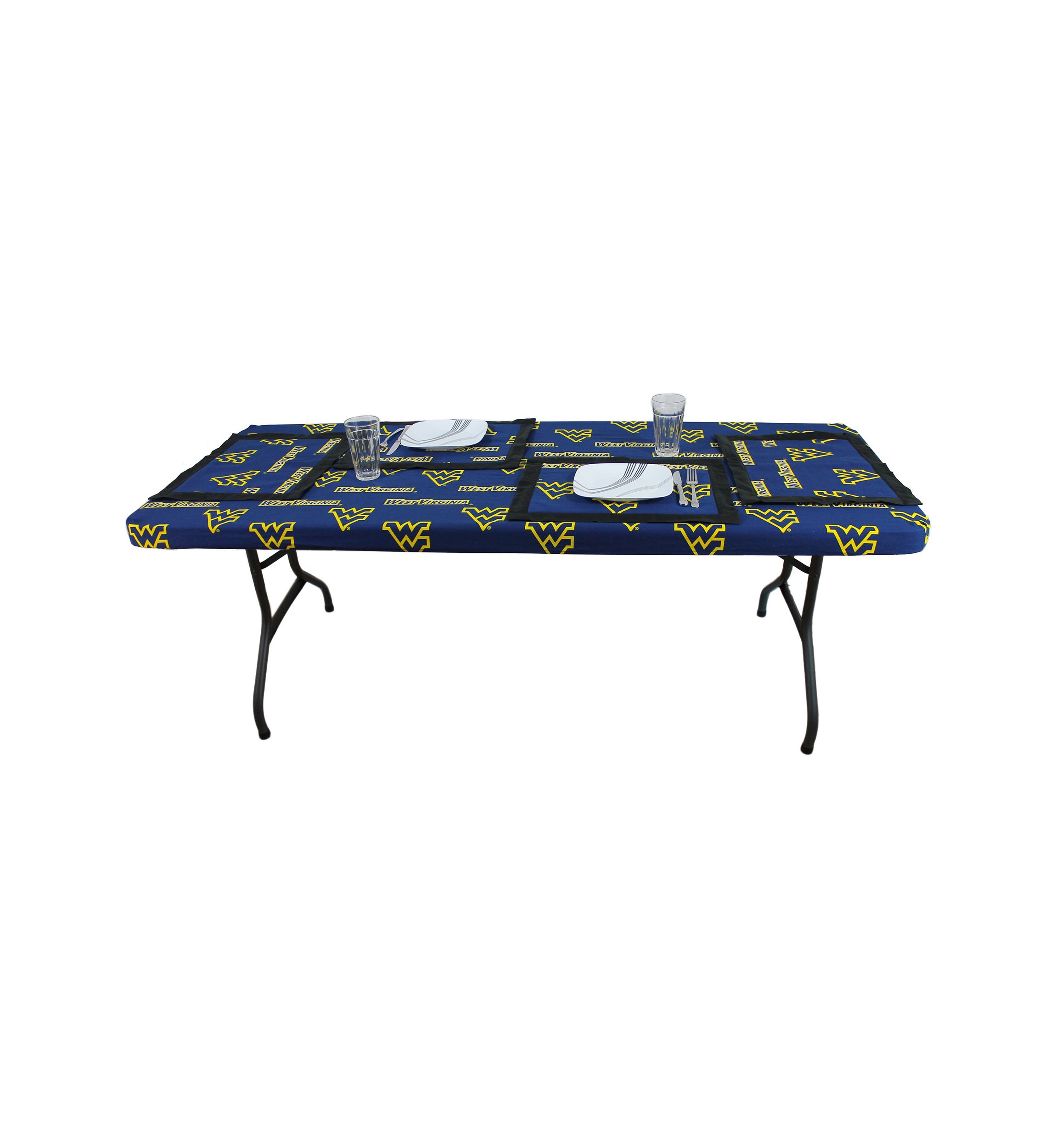 NCAA West Virginia Mountaineers Set of 4 Placemats