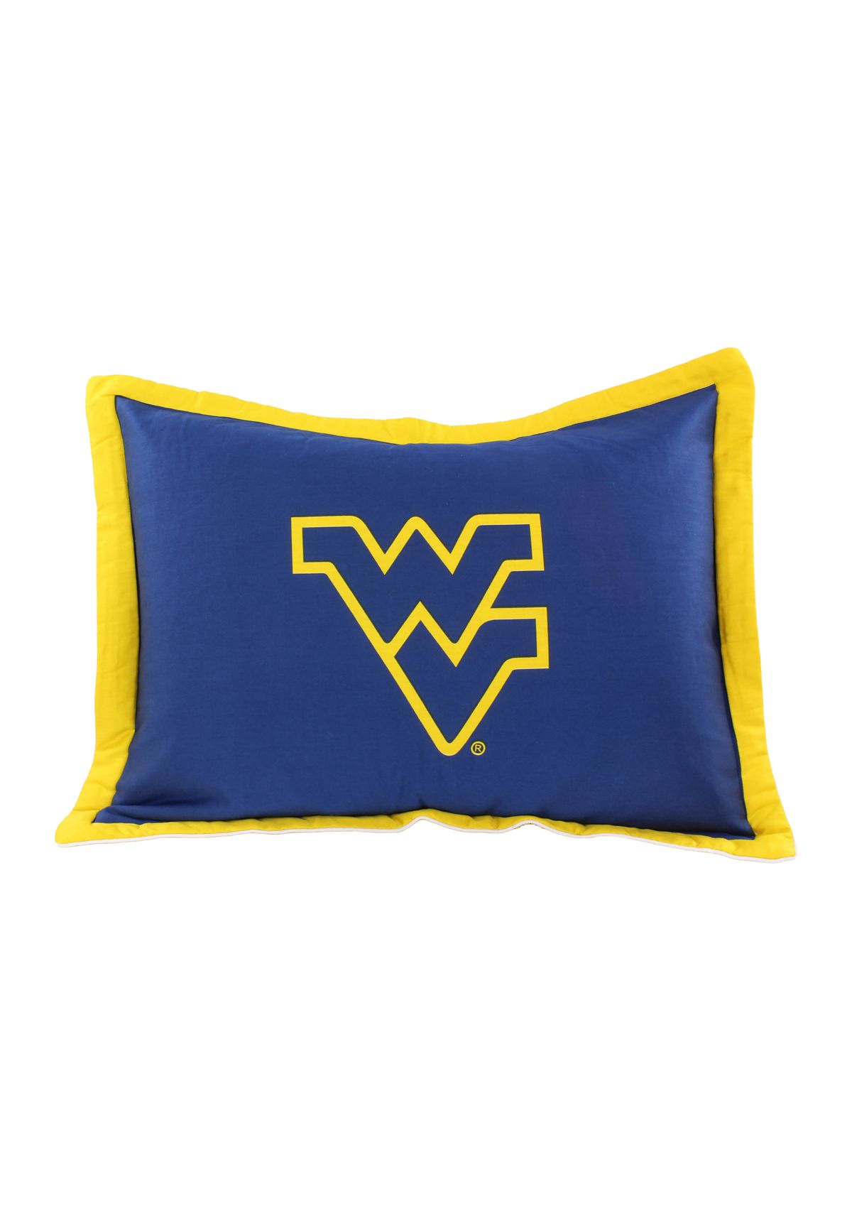 NCAA West Virginia Mountaineers Printed Pillow Sham