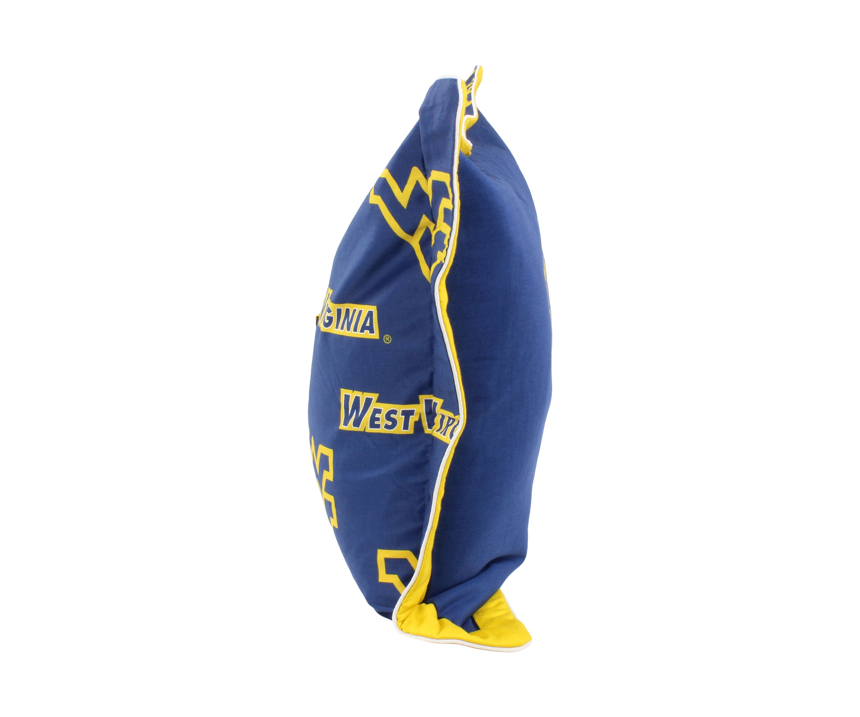 NCAA West Virginia Mountaineers Printed Pillow Sham