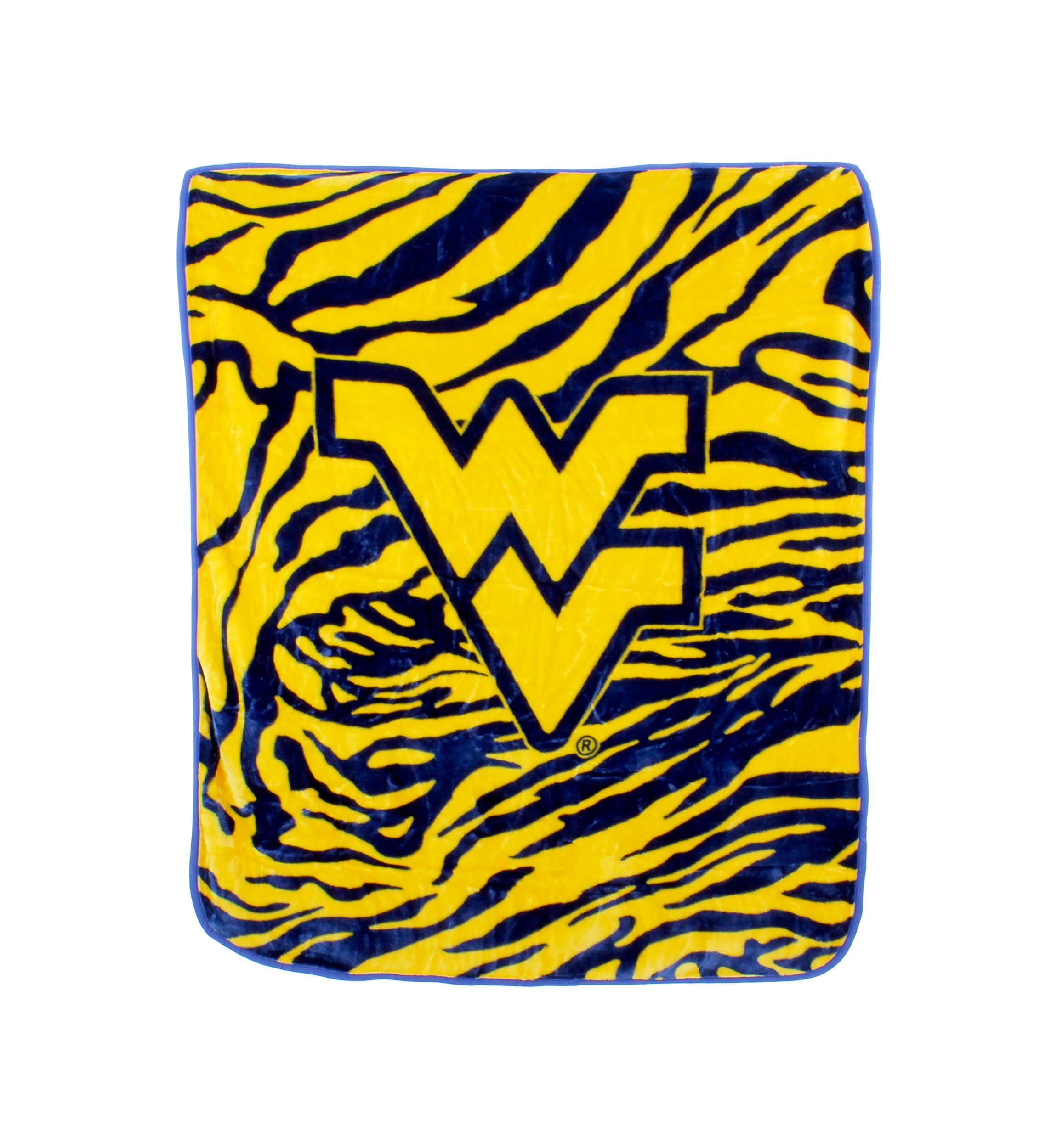 NCAA West Virginia Mountaineers Soft Raschel Throw Blanket