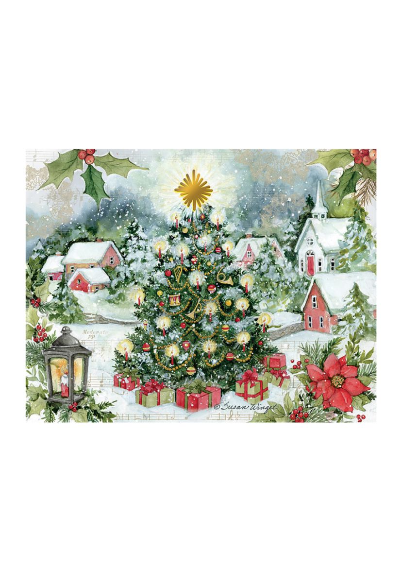 Christmas Tree Boxed Christmas Cards - Set of 18