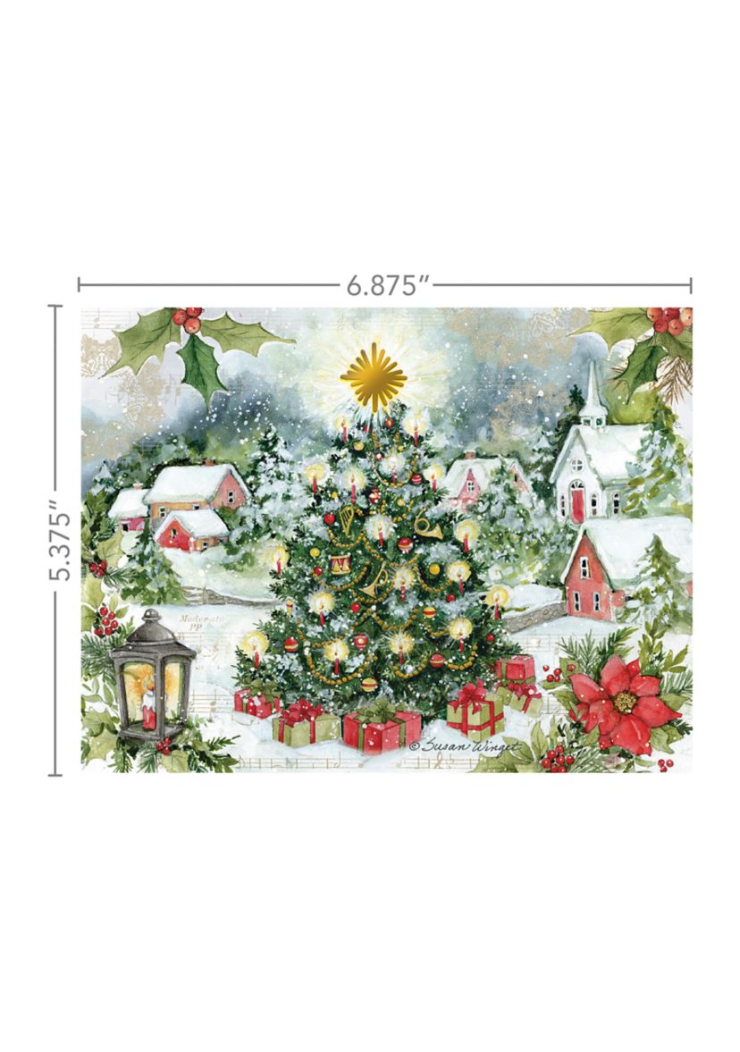 Christmas Tree Boxed Christmas Cards - Set of 18