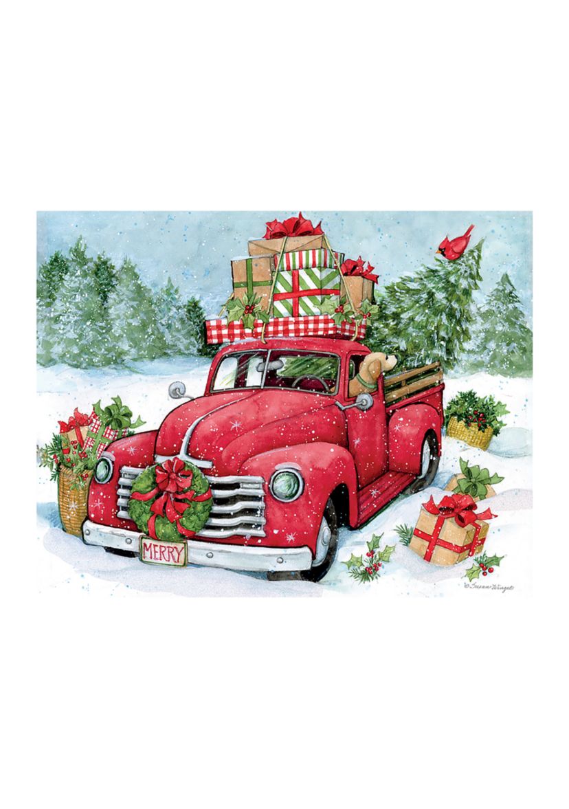 Christmas Truck Paper Stock Boxed Cards