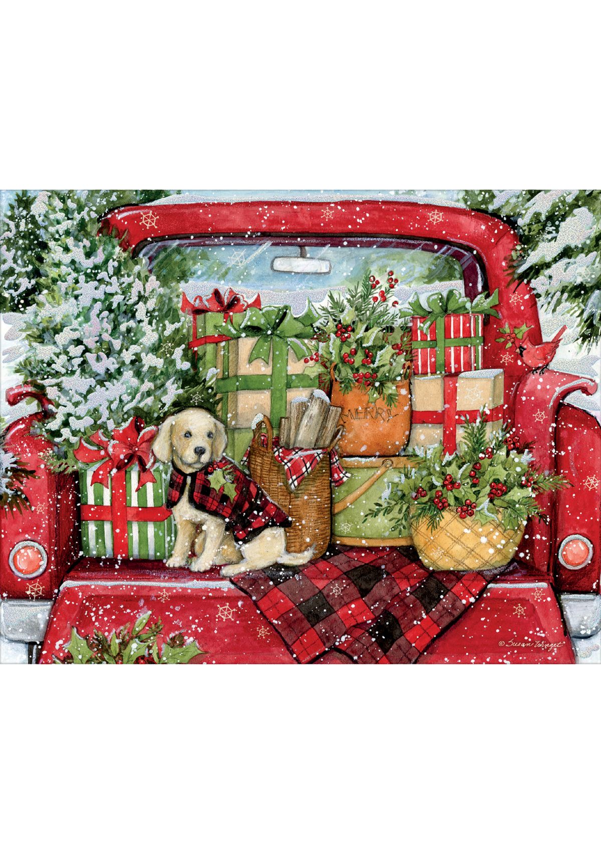 Puppies and Presents Assorted Boxed Christmas Cards