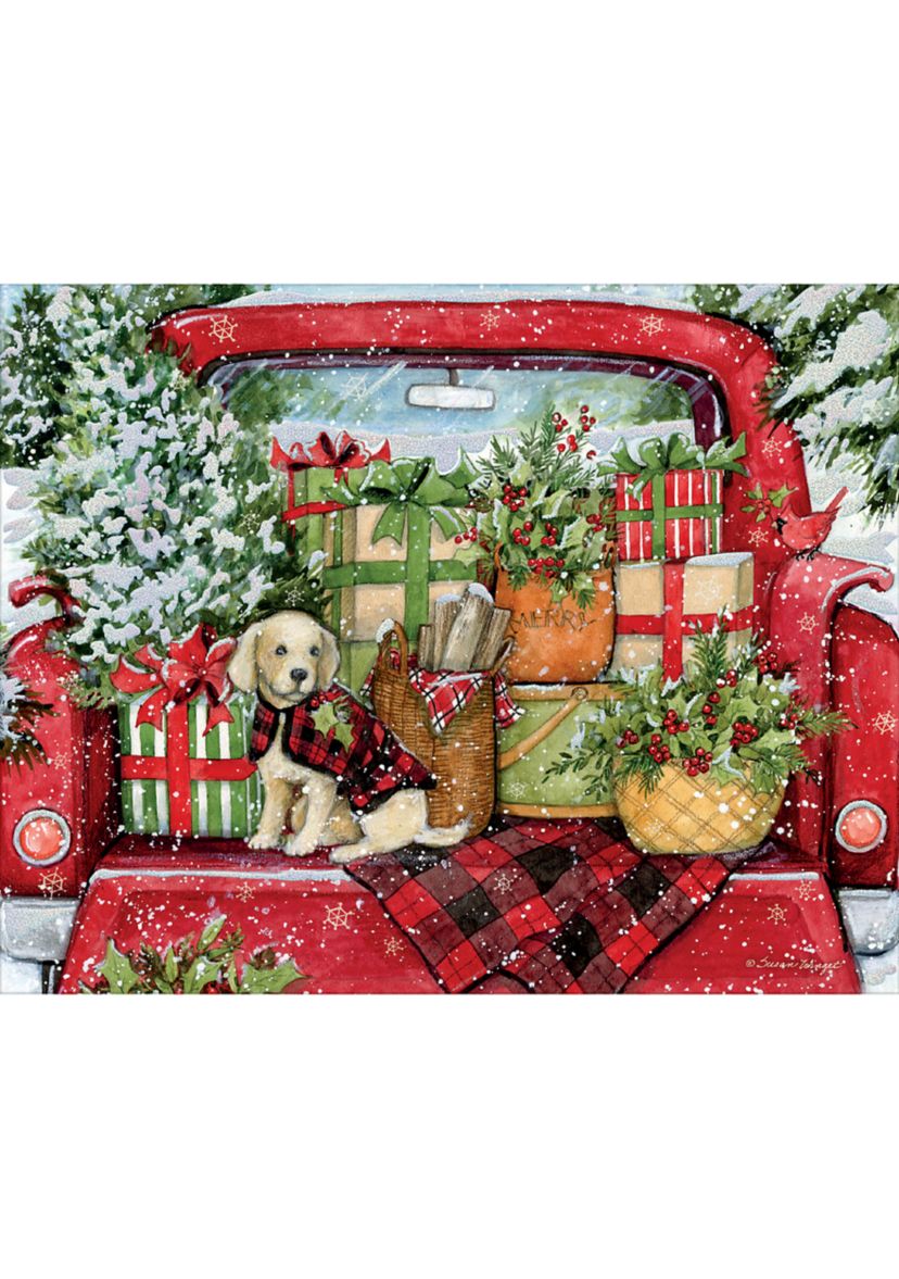 Puppies and Presents Assorted Boxed Christmas Cards