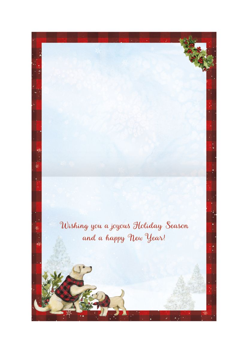 Puppies and Presents Assorted Boxed Christmas Cards