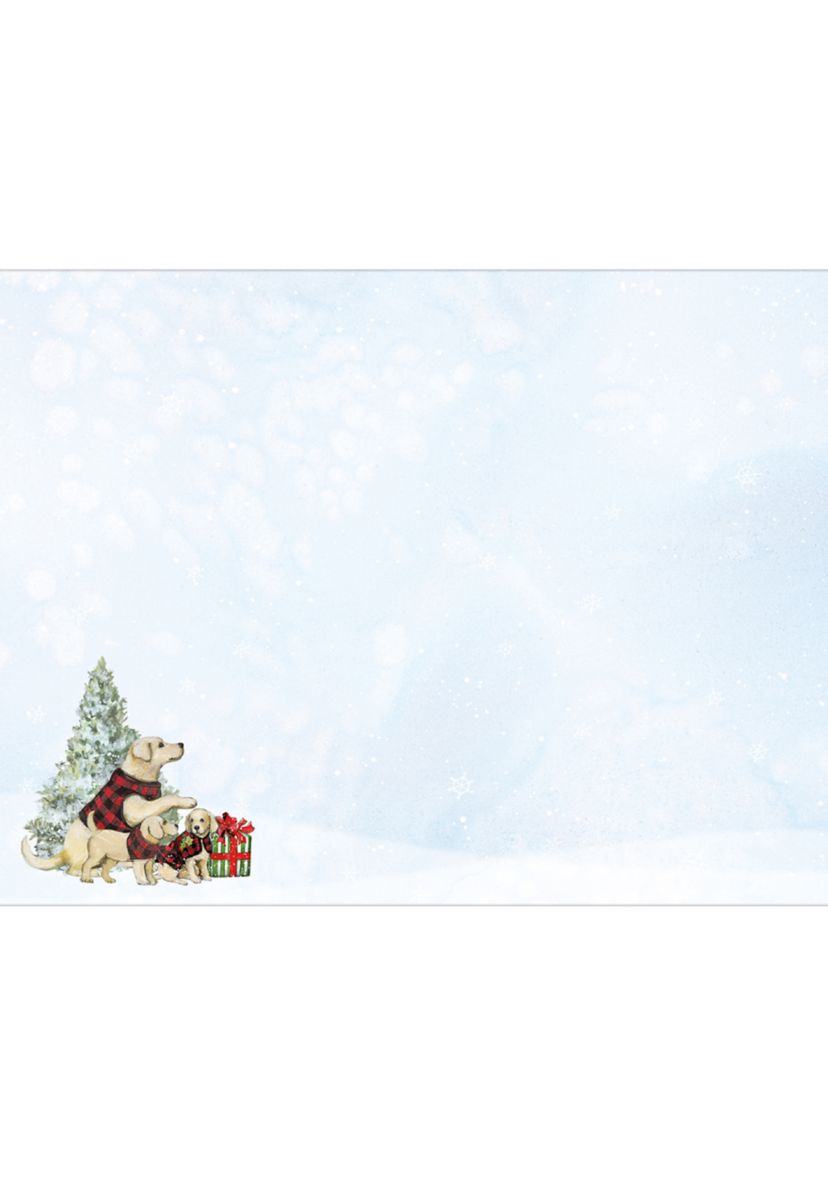 Puppies and Presents Assorted Boxed Christmas Cards