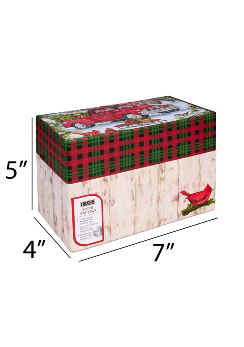 Red Truck Recipe Box